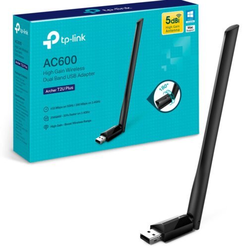 Adaptador Wifi Usb Tp-link T2u Plus Ac600 Dualband