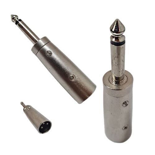 Adaptador plug canon a plug 6.5 mono