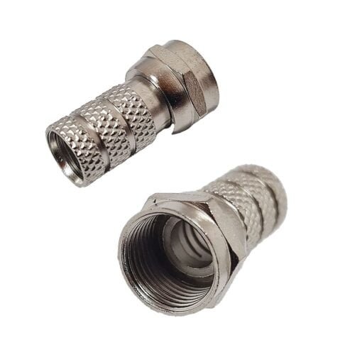 Conector f rg6 c/rosca conex. rápida