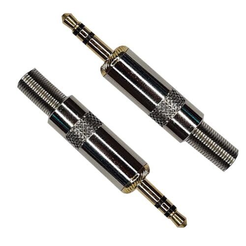 Plug 3.5 plateado metal c369