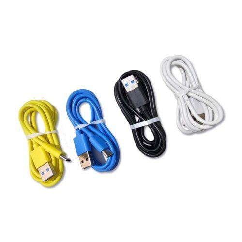 CABLE TIPO C ENGOMADO 2.4A 1MT LELONG