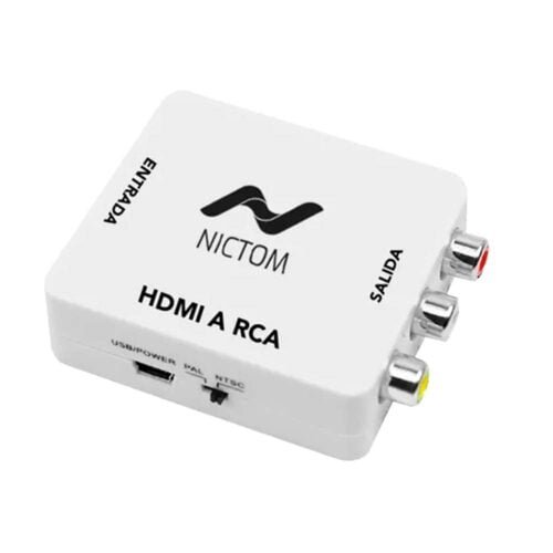 ADAPTADOR / CONVERSOR HDMI A RCA-AV  NICTOM