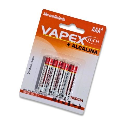 PILA AAA ALCALINA VAPEX C/U