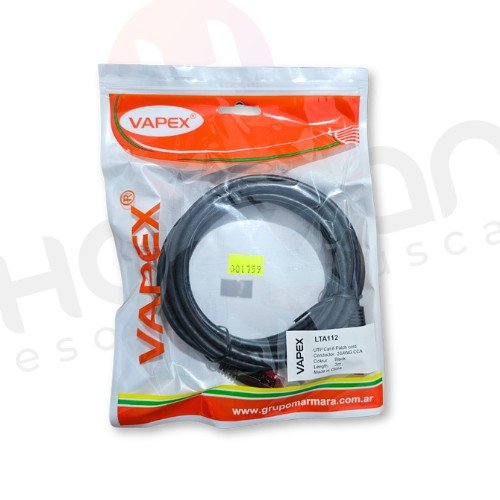 CABLE RED/UTP ARMADO RJ45 A RJ45. 3MTS CAT 6 VAPEX