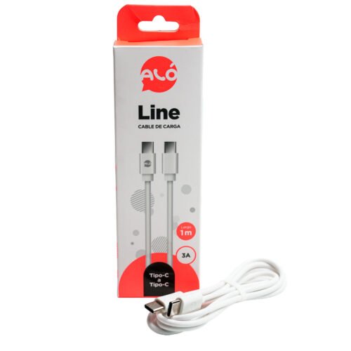 CABLE TIPO C A TIPO C 1MT 3A ALO LINE