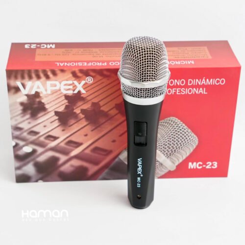 MICROFONO DINAMICO CABLE 5 MT VAPEX (MC-23)