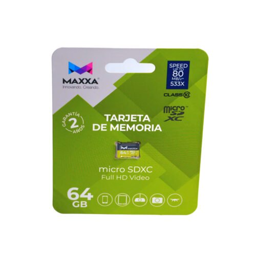 MEMORIA MICRO SD 64GB MAXXA