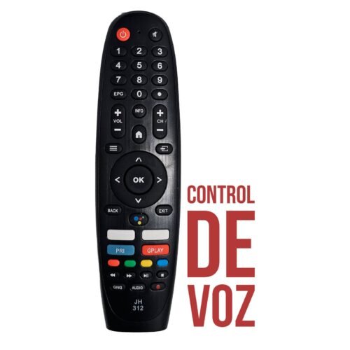Control remoto JH312 con voz para TV Kanji, Crown Mustang, Kodak y Oyility