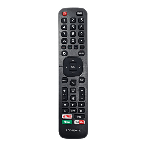 Control remoto para Smart TV Hisense BGH Noblex JVC – Código 1618