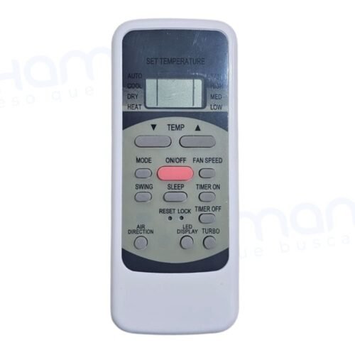 Control Remoto para Aire Acondicionado BGH N575 RC-AC-500 A400 – Código 1840