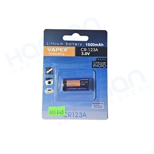 Pila 3V Cr-123 Litio Vapex
