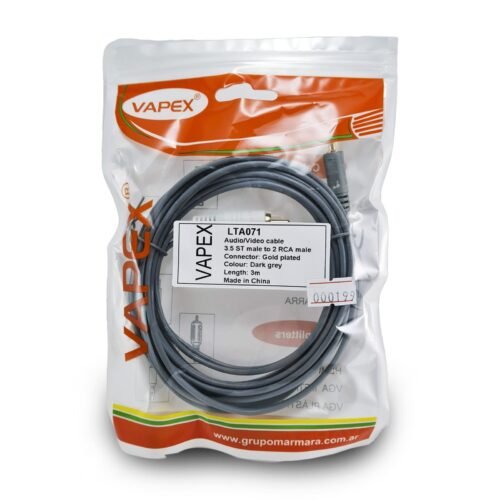 Cable 3.5St A 2 Rca 3M Vapex Lta071