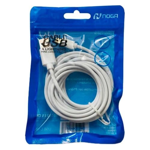 Cable USB Lightning Iphone Ipad 3 Mts Noga
