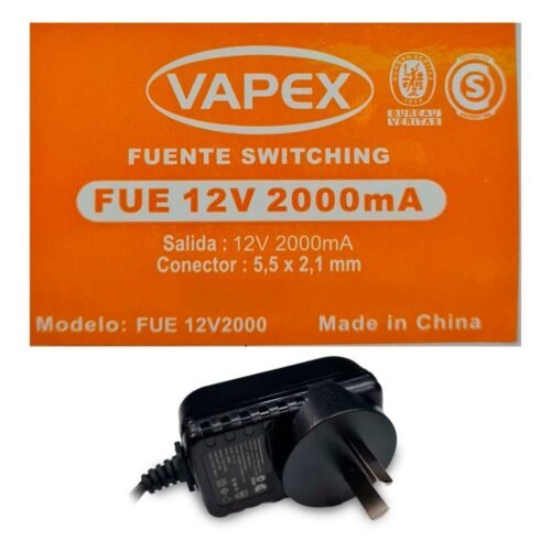 Fuente 12V 2000Ma Conector 5,5X2,1