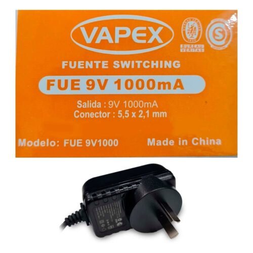 Fuente 9V 1000Ma Conector 5,5X2,1