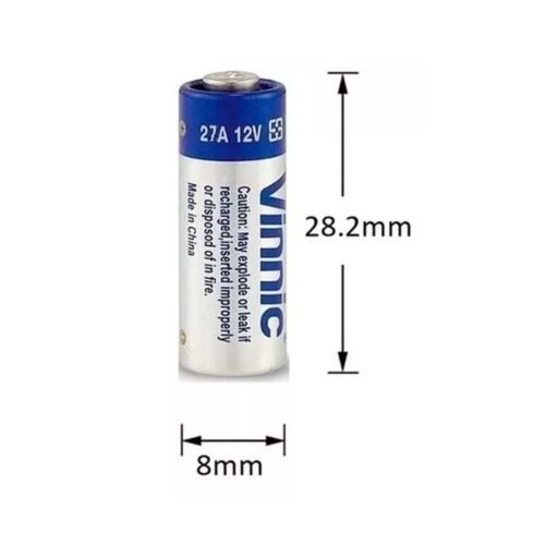 Pila 12V A-27 Finita P/Control Remoto