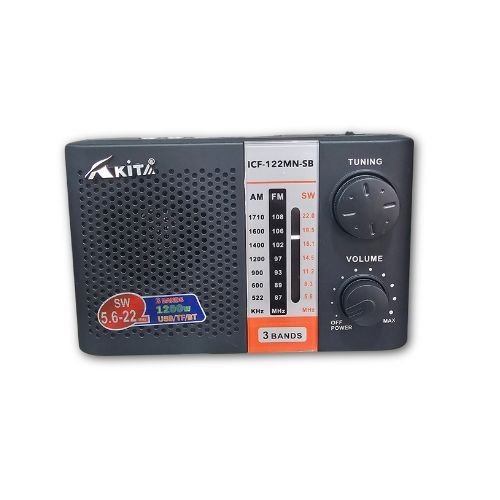 Radio Portatil Recargable O Pila USB +Linterna C1739