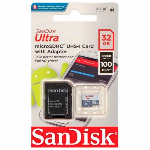 Micro Sd 32Gb Sandisk Ultra Clase 10
