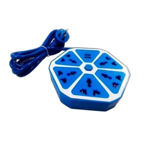 Zapatilla 5 Tomas + USB C/Cable 1.2Mts